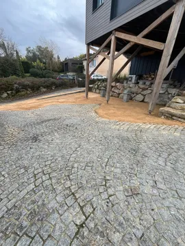 Création parking avant pavage
